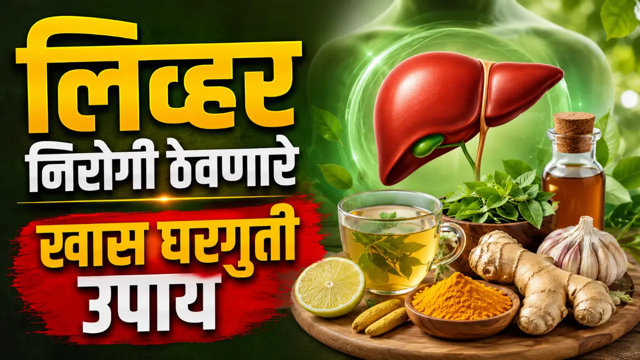 Liver Health Tips: Healthy human liver illustration with fresh vegetables and home remedies.