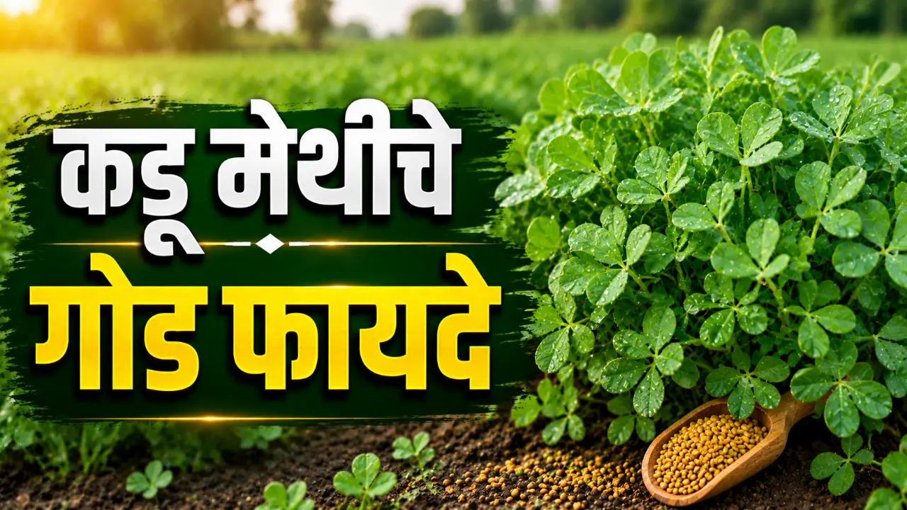 Fenugreek Health Benefits: Fresh green methi leaves and seeds placed for healthy diet.