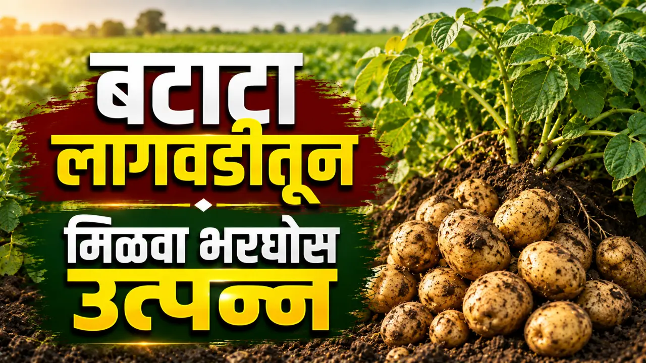 Potato Farming: Healthy potato crop field ready for harvesting with fresh potatoes.